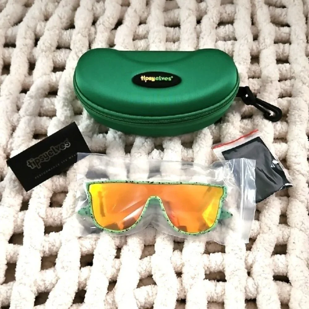 Tipsy Elves Psychic Pathway Polarized Sunglasses Unisex New UV Protection